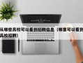 从哪些高校可以看到招聘信息（哪里可以看到高校招聘）
