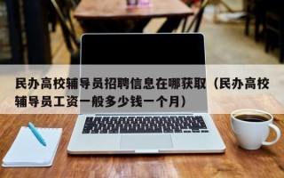 民办高校辅导员招聘信息在哪获取（民办高校辅导员工资一般多少钱一个月）