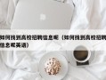 如何找到高校招聘信息呢（如何找到高校招聘信息呢英语）
