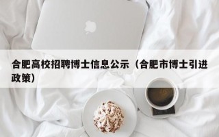 合肥高校招聘博士信息公示（合肥市博士引进政策）