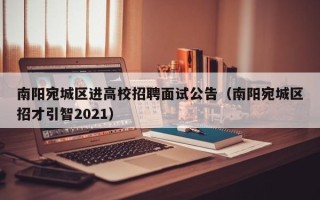 南阳宛城区进高校招聘面试公告（南阳宛城区招才引智2021）