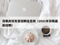 弥勒高校食堂招聘信息网（2021年弥勒最新招聘）
