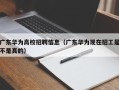广东华为高校招聘信息（广东华为现在招工是不是真的）