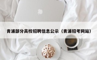 青浦部分高校招聘信息公示（青浦招考网站）