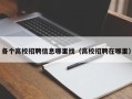 各个高校招聘信息哪里找（高校招聘在哪里）