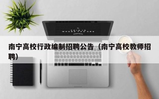 南宁高校行政编制招聘公告（南宁高校教师招聘）