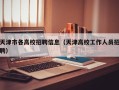 天津市各高校招聘信息（天津高校工作人员招聘）