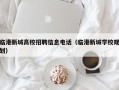 临港新城高校招聘信息电话（临港新城学校规划）