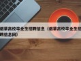 烟草高校毕业生招聘信息（烟草高校毕业生招聘信息网）