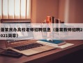 蓬莱民办高校老师招聘信息（蓬莱教师招聘2021简章）