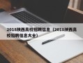 2018陕西高校招聘信息（2018陕西高校招聘信息大全）