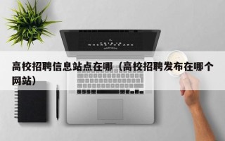 高校招聘信息站点在哪（高校招聘发布在哪个网站）